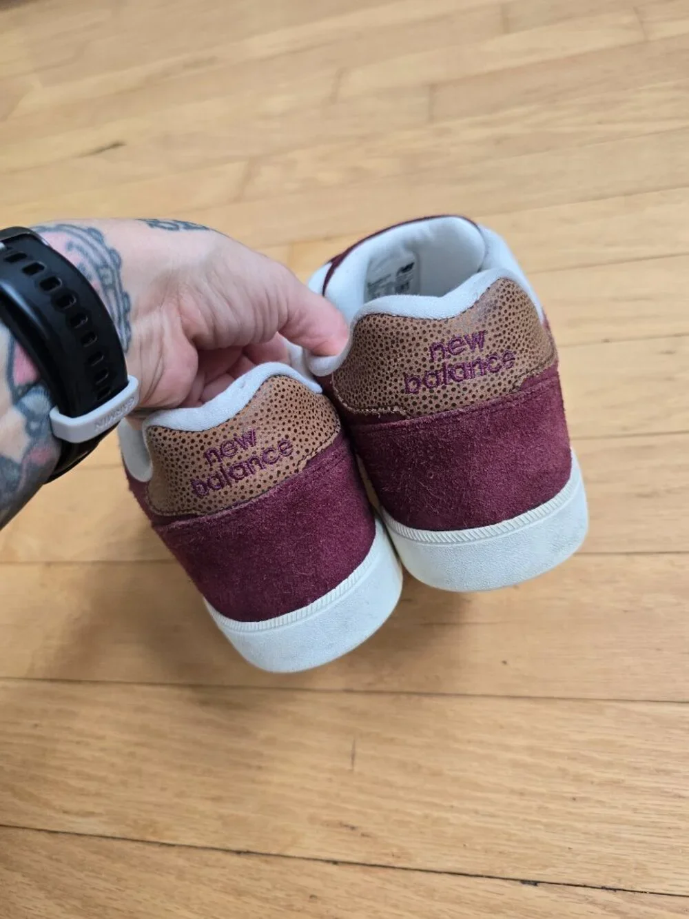 New Balance | Numeric Burgundy Suede Skateboard Sneakers | MENS 11